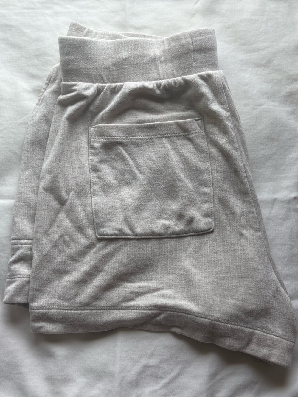 Lou & Grey Cream Elastic Waist Drawstring Lounge Shorts - Picture 6 of 7
